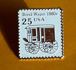 Bread Wagon Stamp Pin collectible lapel pins hat 2136