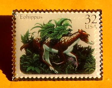 Eohippus Ice Age stamp pin lapel pins hat tie tac 3077 s