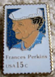 Francis Perkins stamp pin lapel pins hat tie tac 1821 S