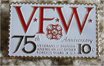 Veterans Foreign Wars VFW stamp pin lapel pins 1525s