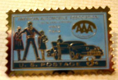 American Automobile Association lapel stamp pin 1007