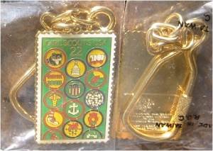 Girl Scout Scouts Badge Stamp Key chain 2251kc S