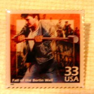 Berlin Wall Falls metal Stamp Pin lapel pins hat 3190k S