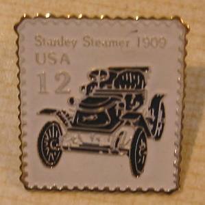Stanley Steamer 1909 Stamp Pin hat lapel pins 2132