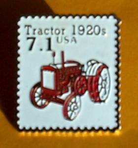 Tractor Stamp Pin collectible lapel pins hat new 2127 S