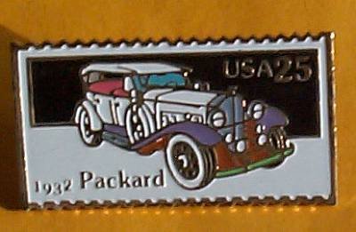 Packard 1932 Car Stamp Pin lapel pins hat tie tac 2384