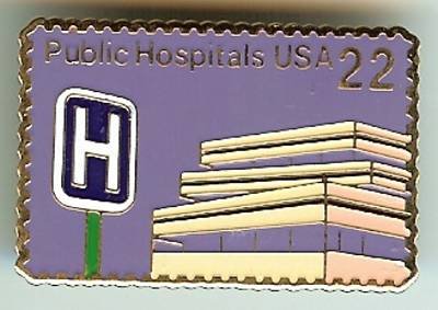 Public Hospitals stamp pin lapel pins hat tie tac 2210 S