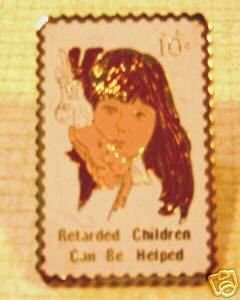 Help Retarded Children Stamp pin lapel pins 1549