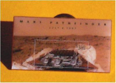 Mars Rover Pathfinder stamp pin lapel pins hat new 3178 S