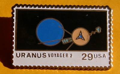 Uranus Voyager 2 Stamp pin lapel pins hat NASA new 2575 S