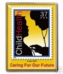 Child Health Care stamp pin lapel pins hat tie tac 3938