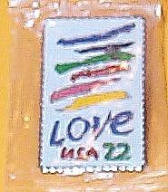 Crayon Love stamp pin lapel pins tie tac hat new 2143w