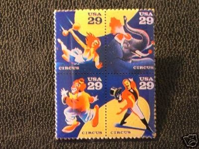 Circus Block Stamp Pin tie tac lapel pins hat 2750-53 S