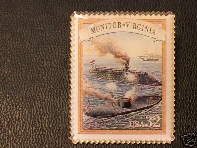 Monitor Virginia (Civil War) stamp pin lapel pins 2975a S