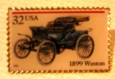 Winton Antique Auto Stamp Pin lapel pins hat 3022 s