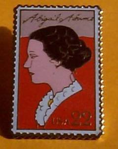 Abigail Adams Stamp Pin collectible lapel pins hat 2146 s