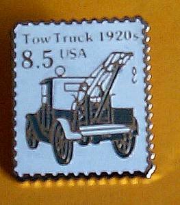 Tow Truck stamp pin collectible hat lapel pins 2129 s