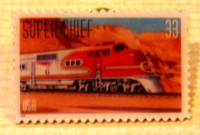 Super Chief Train Stamp Pin lapel pins hat tie tac 3337 S