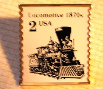 Locomotive Stamp pin lapel pins hat tie tac 2226 s