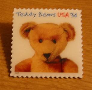 Teddy Bear Ideal Stamp pin lapel pins hat tie tac 3656 s