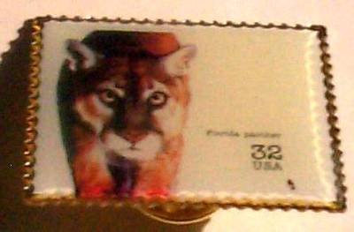 Florida Panther stamp pin lapel pins tie tac hat 3105m s
