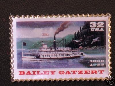 Bailey Gatzert Riverboat Stamp Pin lapel pins hat 3095 S