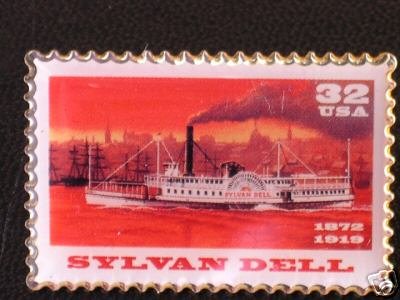 Sylvan Dell Steamboat Stamp Pin lapel pins hat new 3092 S