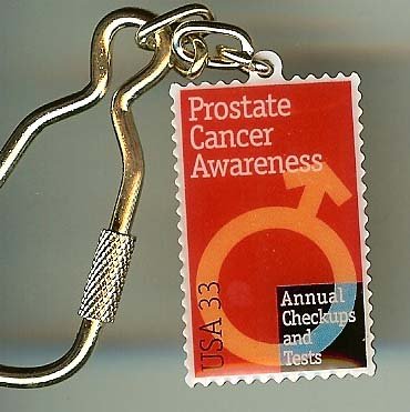 Prostate Cancer Stamp Keychain 3315kc S
