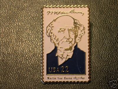 Martin Van Buren lapel pins stamp pin tie tac hat 2216h S