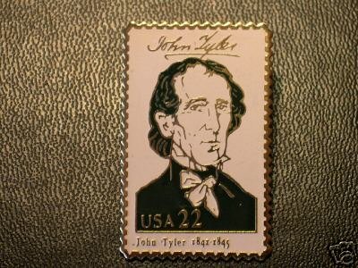 John Tyler lapel pins stamp pin tie tac hat 2217a S
