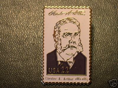 Chester A. Arthur lapel pins stamp pin tie tac 2218c S