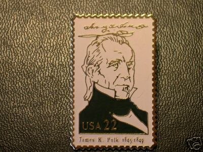 James Polk lapel pins stamp pin tie tac hat 2217b S