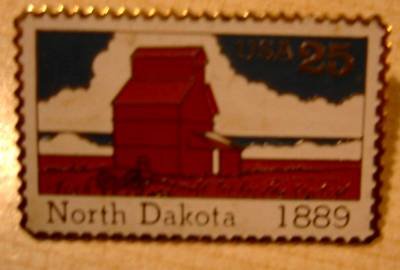 North Dakota Stamp Pin collectible lapel pins 2403 S