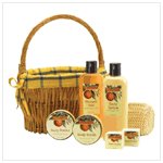 Orange Groove Bath Basket Set