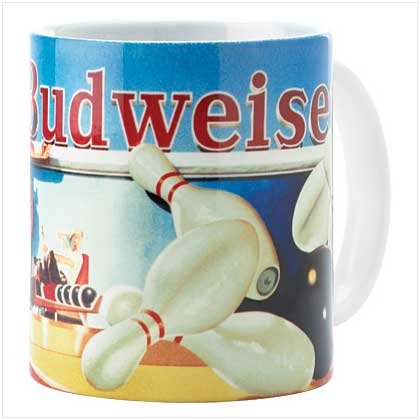 BUDWEISER BOWLING MUG