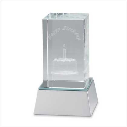 Birthday Cube with Led Base