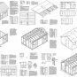12' X 16' Saltbox Roof Style Storage Shed Plans, Design #71216