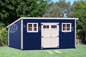 10' x 20' Deluxe Modern Storage Shed Project Plans, Design #D1020M