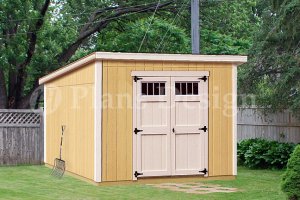 Roof Storage Shed Plans