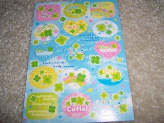 Soft Breeze Clover Sticker Sheet