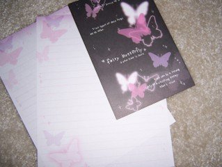 Fairy Butterfly Letter Set