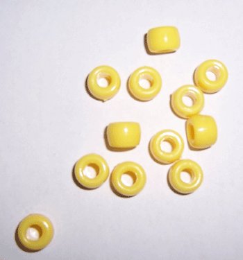 Yellow Pony Beads