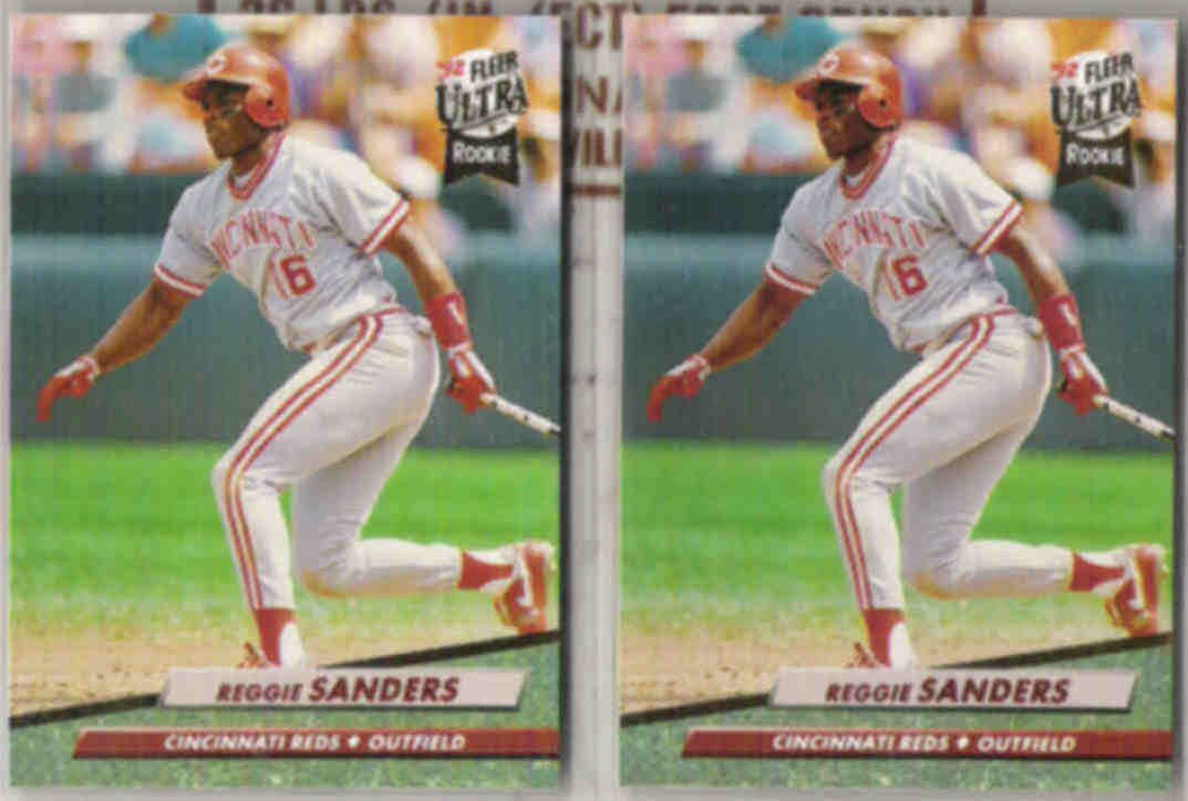 REGGIE SANDERS 2 1992 Fleer Ultra Rookie 486 REDS