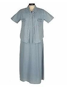 Denim & Co Denim SS Jacket & Tank Dress B DEN 2X