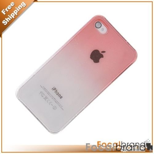 Red Clear Crystal Hard Case for Apple iPhone 4G