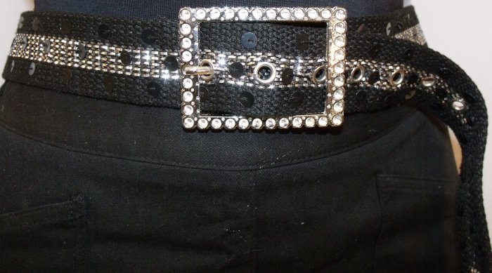 WOMEN RHINESTONE & SEQUINS BELT