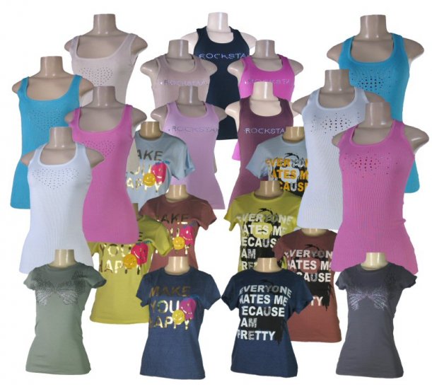Junior Decorated Tanks and Tops "Ladies Tops"