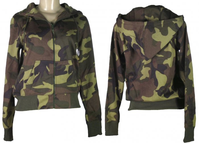 Kenpo Girl - Junior Camouflage Hooded "Ladies Tops"