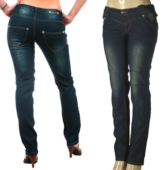 Peach Bottoms Ladies Faded Look Skinny Jeans-Single Pair-Size 13