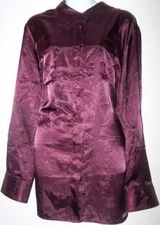 Lane Bryant Ladies 22/24 Blouse Burgundy Long sleeves